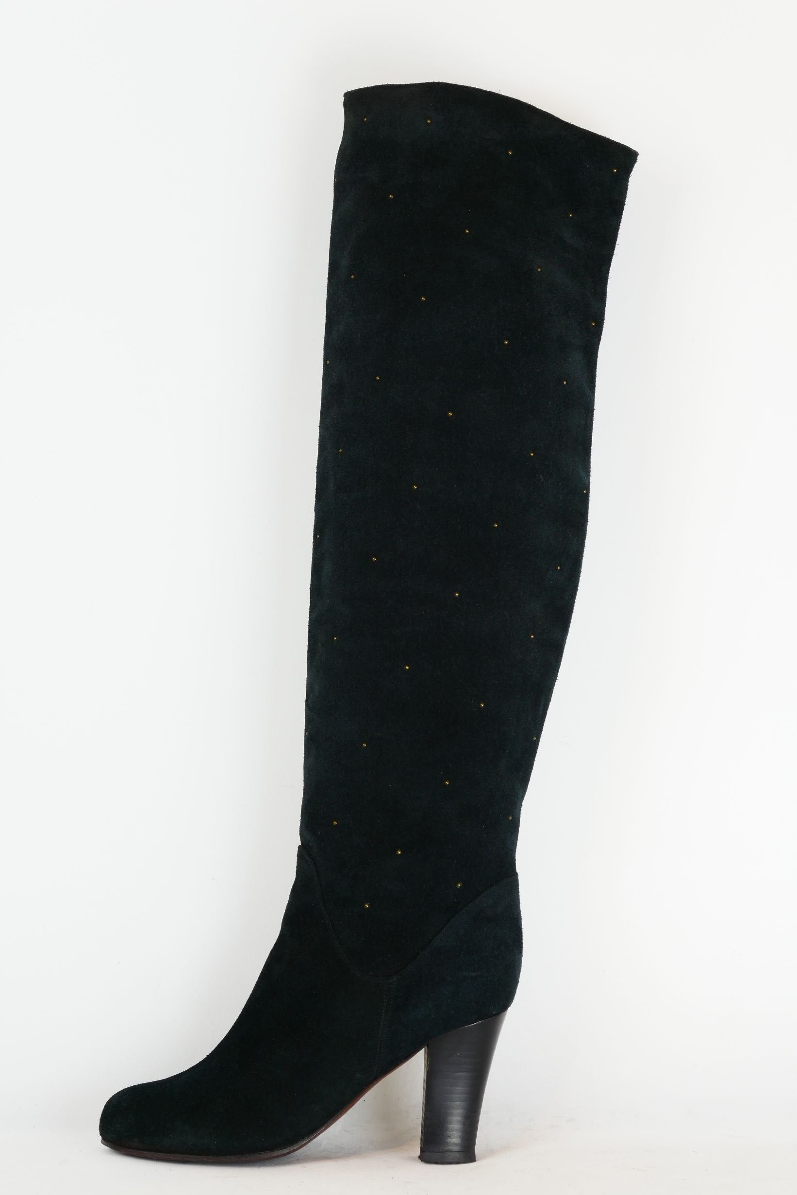 BUUTS See by Chloé Hohe Stiefel Wildleder blau 220026-1