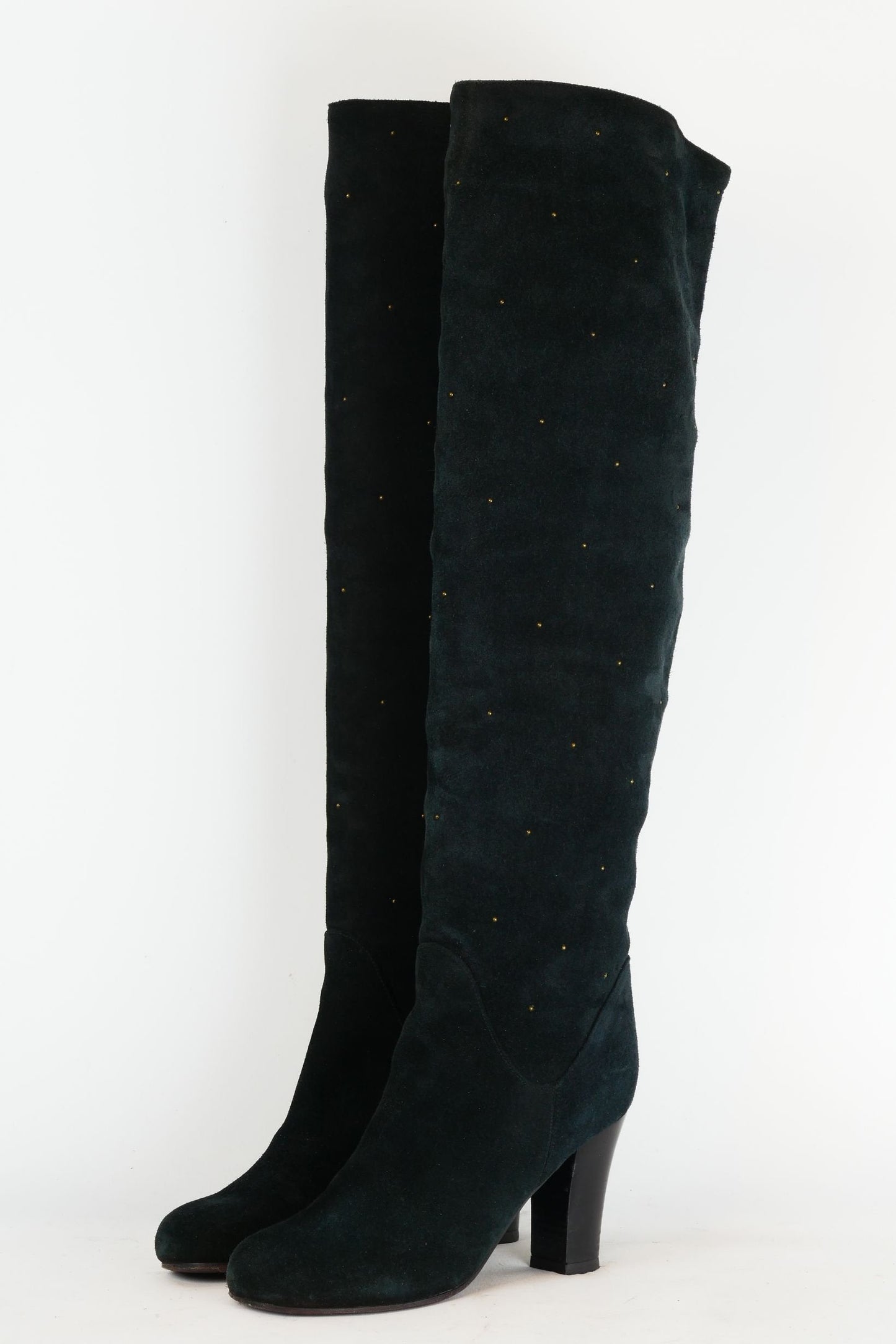 BUUTS See by Chloé Hohe Stiefel Wildleder blau 220026-2