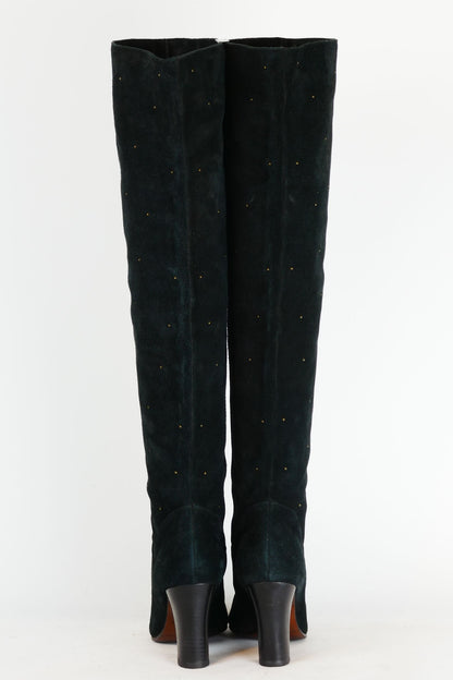 BUUTS See by Chloé Hohe Stiefel Wildleder blau 220026-6