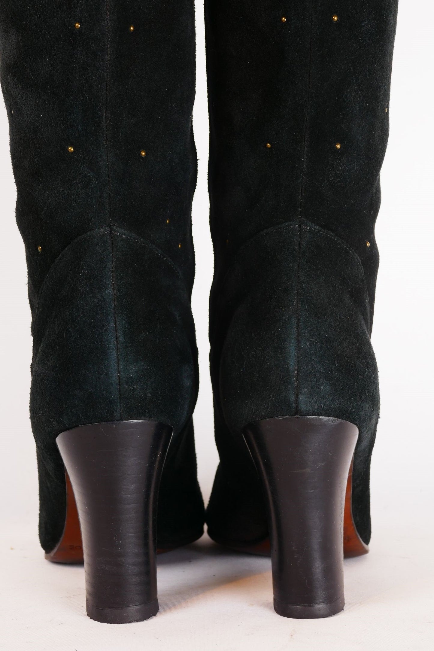 BUUTS See by Chloé Hohe Stiefel Wildleder blau 220026-7