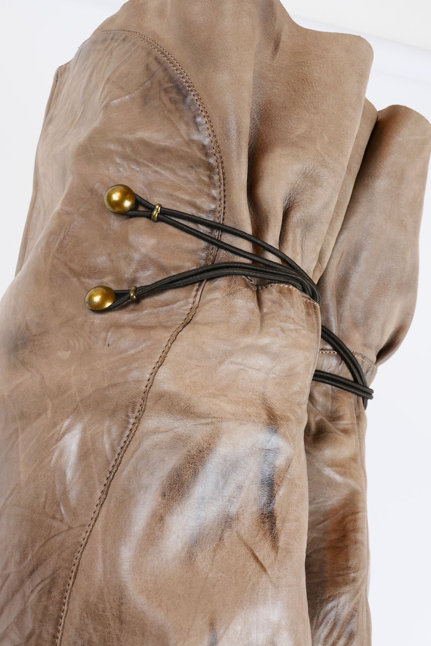 BUUTS Janet&Janet Overknees Leder schlamm 220027-8