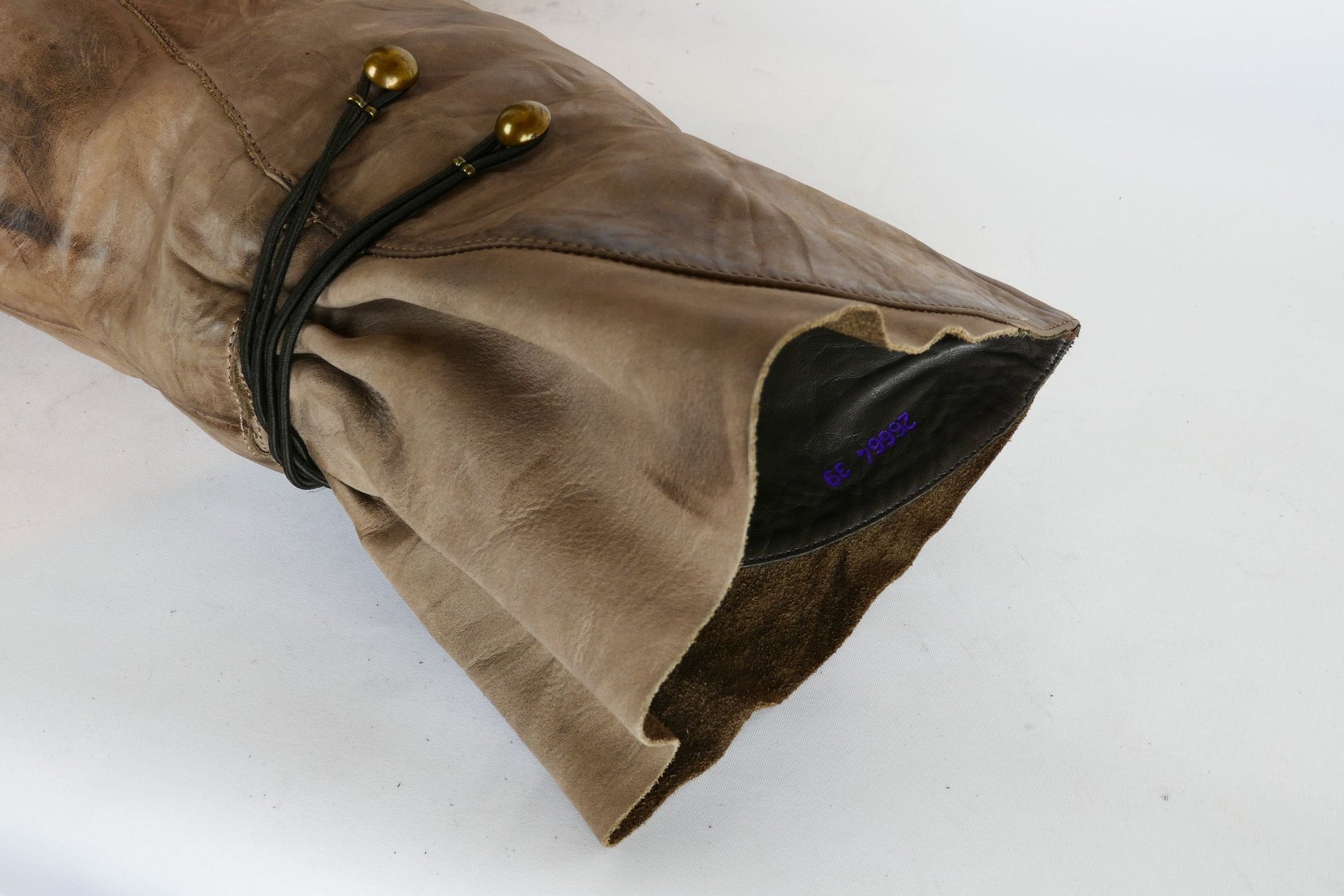 BUUTS Janet&Janet Overknees Leder schlamm 220027-9