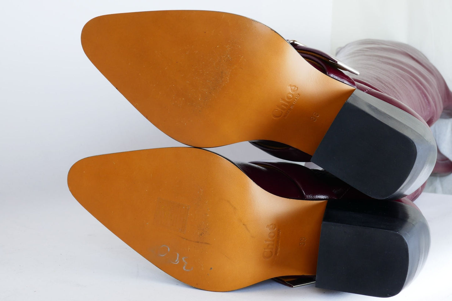 BUUTS Chloé Overknees Leder bordeaux 220028-10