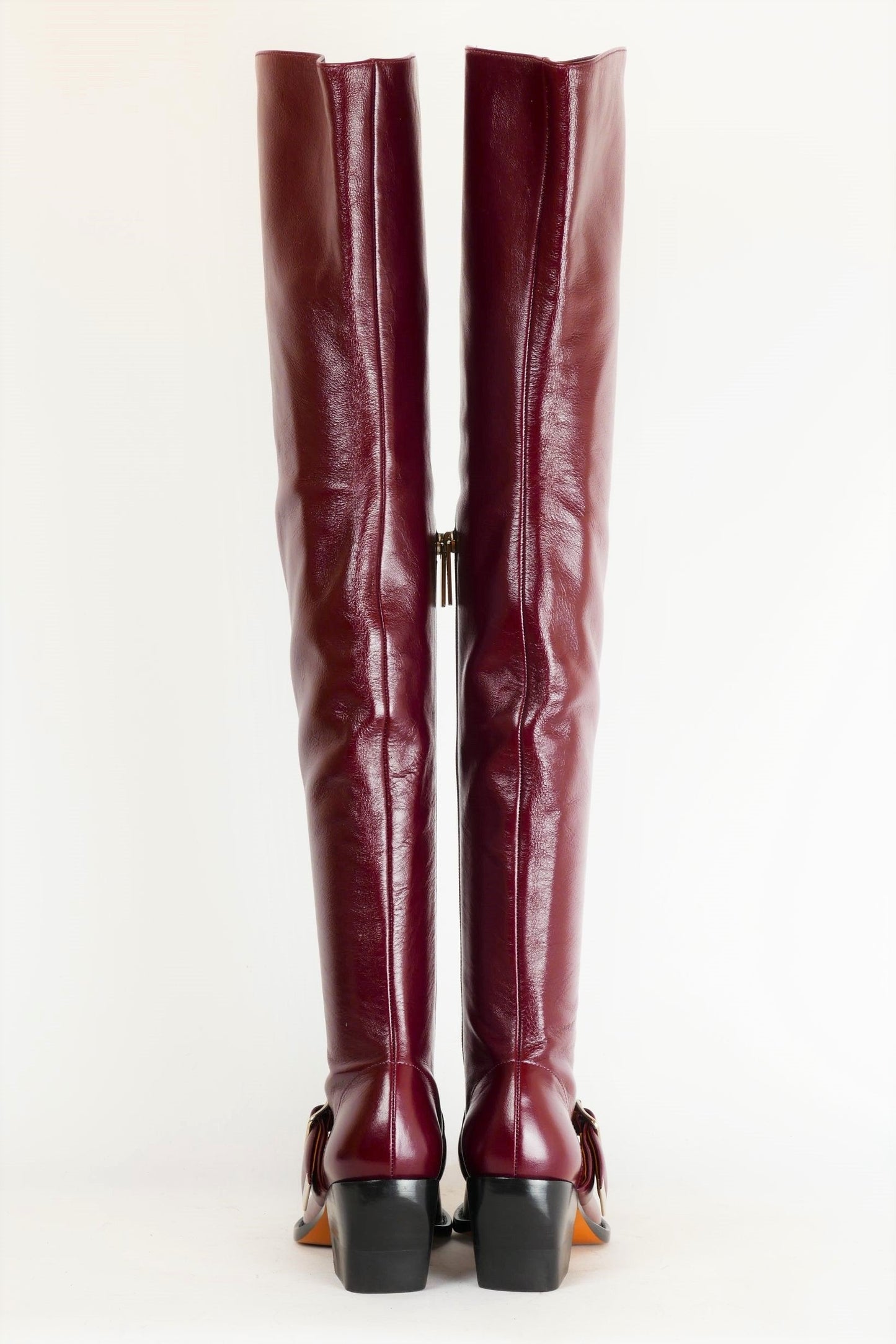 BUUTS Chloé Overknees Leder bordeaux 220028-6