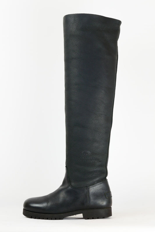 BUUTS Shabbies Hohe Stiefel Leder schwarz 220035-1