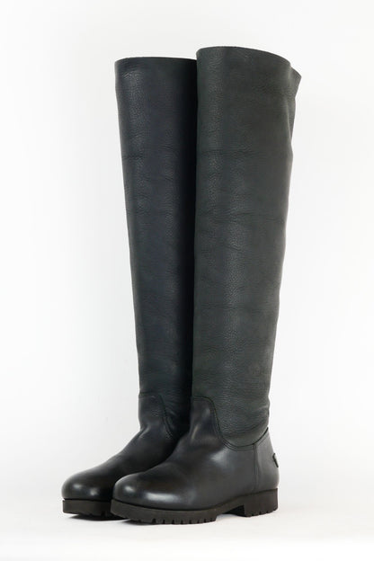 BUUTS Shabbies Hohe Stiefel Leder schwarz 220035-2