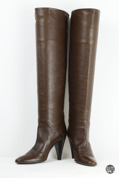 BUUTS Giuseppe Zanotti (Vicini)  Hohe Stiefel Leder dunkelbraun 221010-5