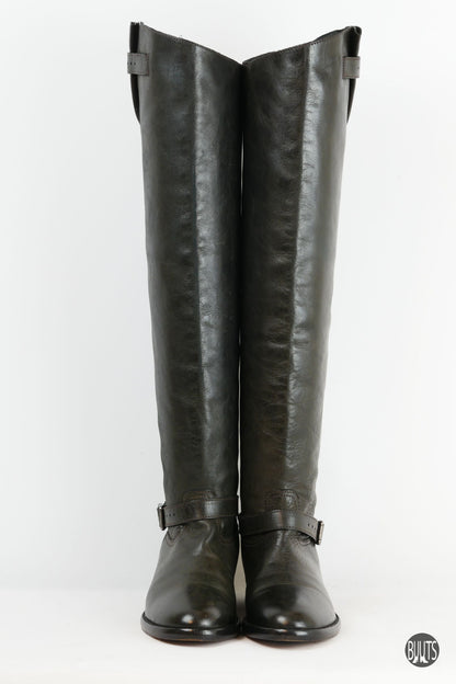 BUUTS Belstaff Overknees Leder schwarz 221013-4