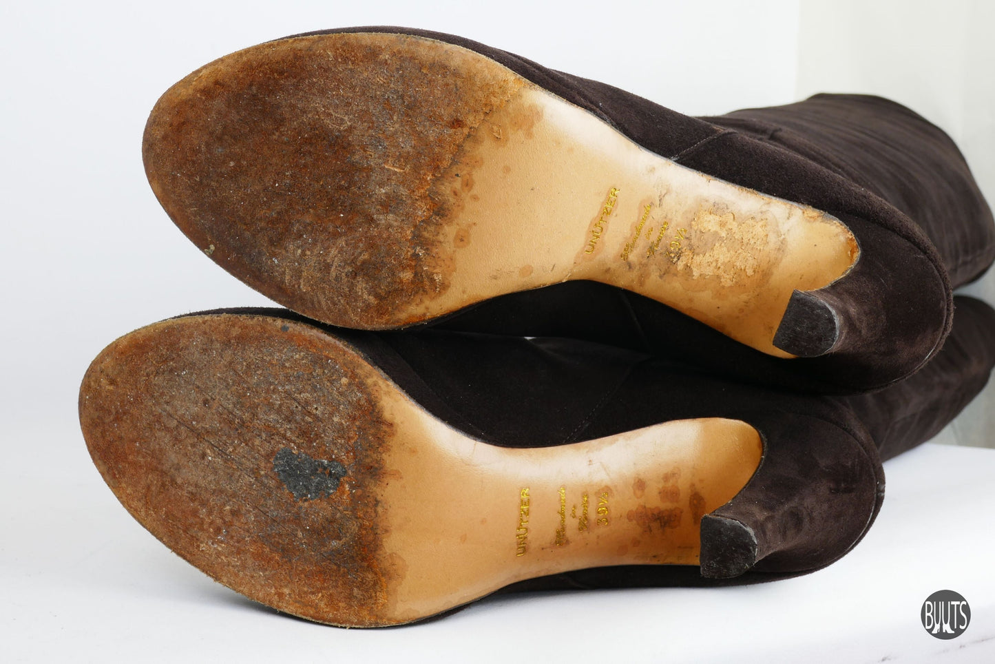 BUUTS Unützer Overknees Wildleder dunkelbraun 221015-11