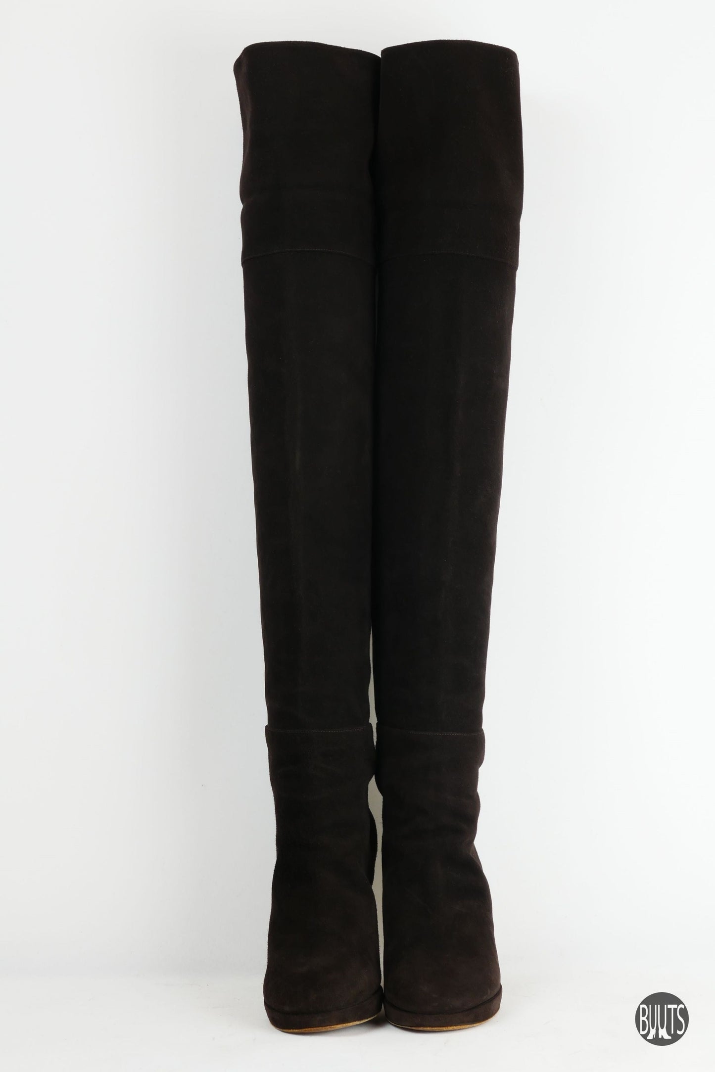 BUUTS Unützer Overknees Wildleder dunkelbraun 221015-3