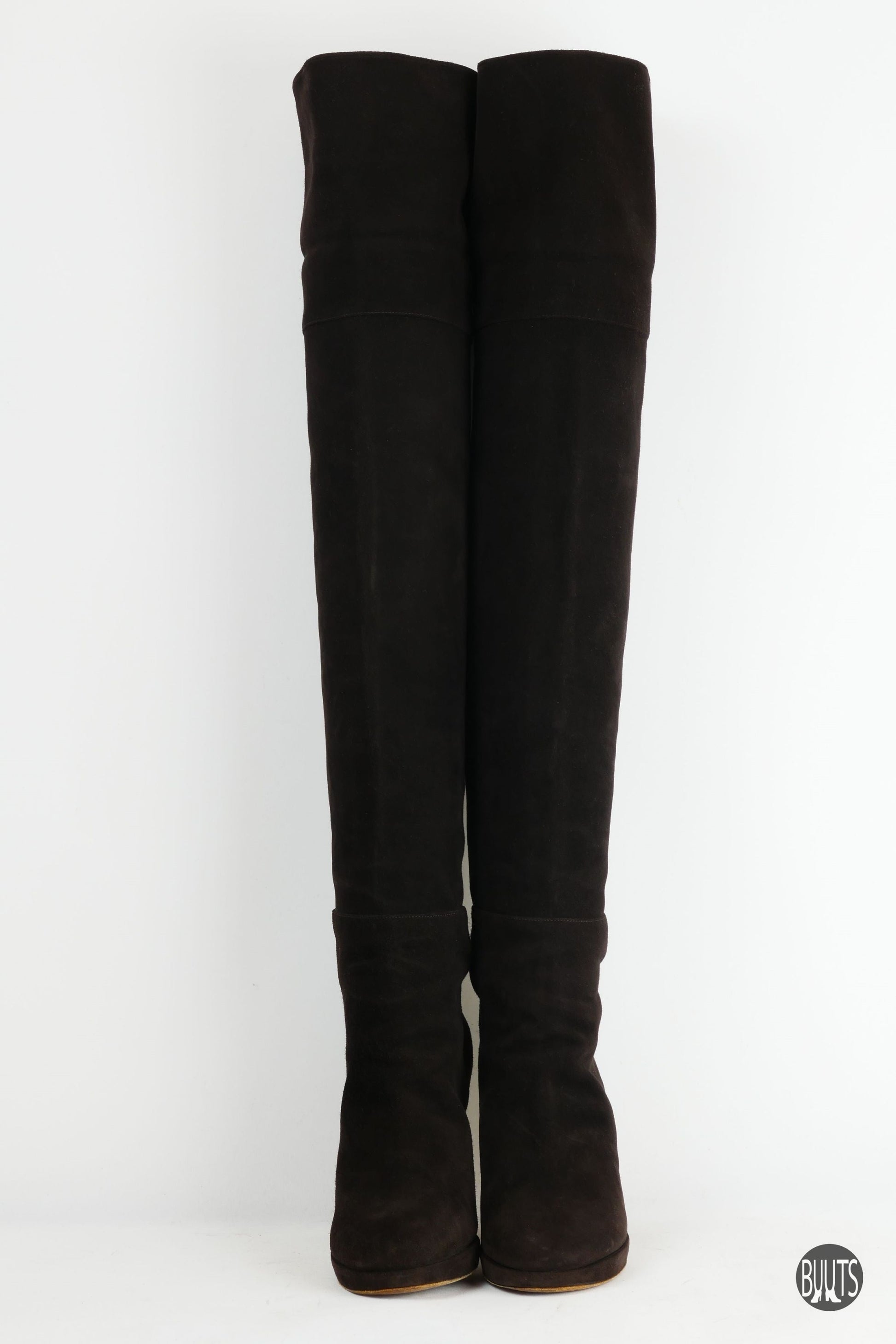 BUUTS Unützer Overknees Wildleder dunkelbraun 221015-3