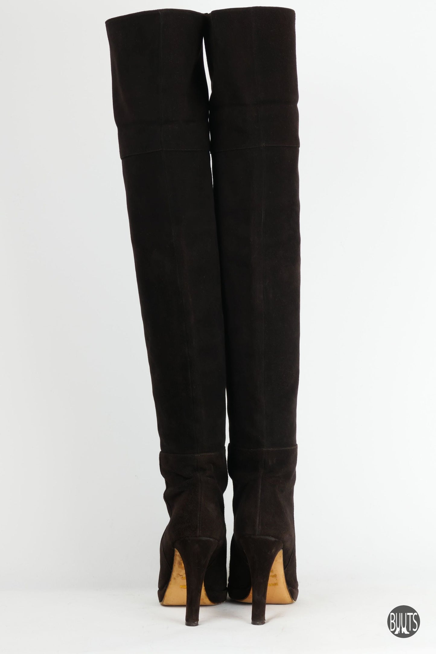 BUUTS Unützer Overknees Wildleder dunkelbraun 221015-4