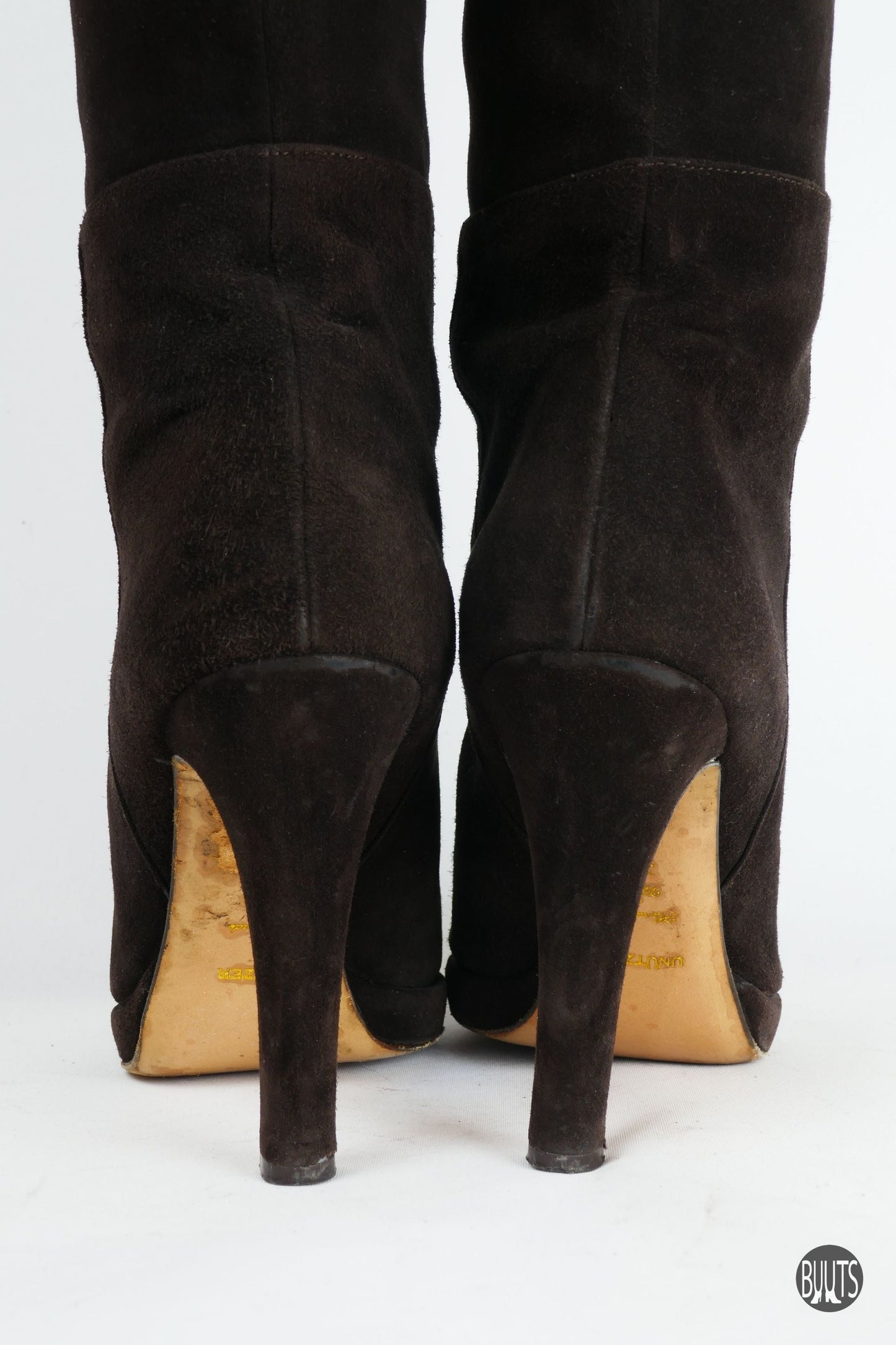 BUUTS Unützer Overknees Wildleder dunkelbraun 221015-7