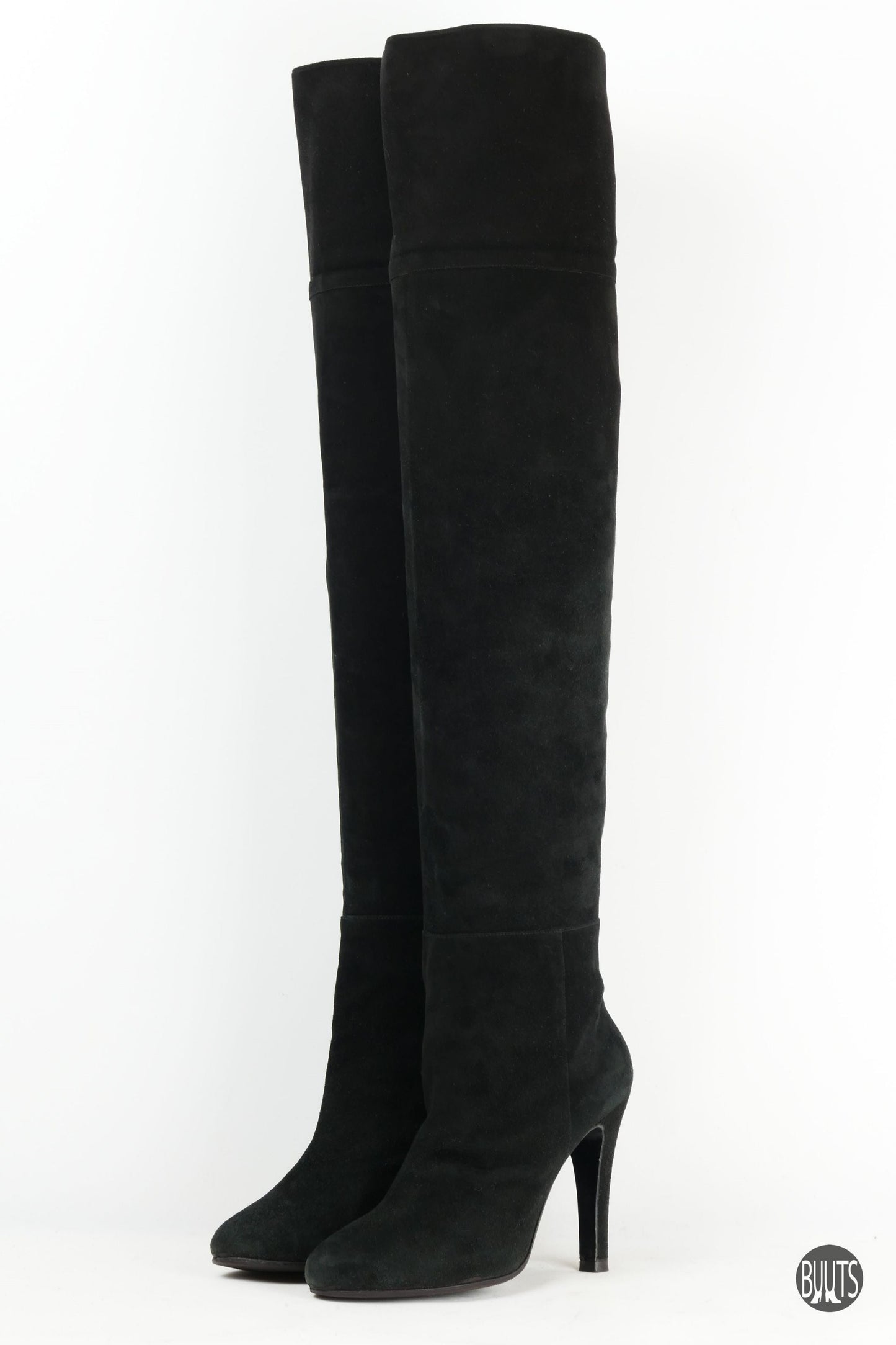 BUUTS Unützer Overknees Wildleder schwarz 221018-2