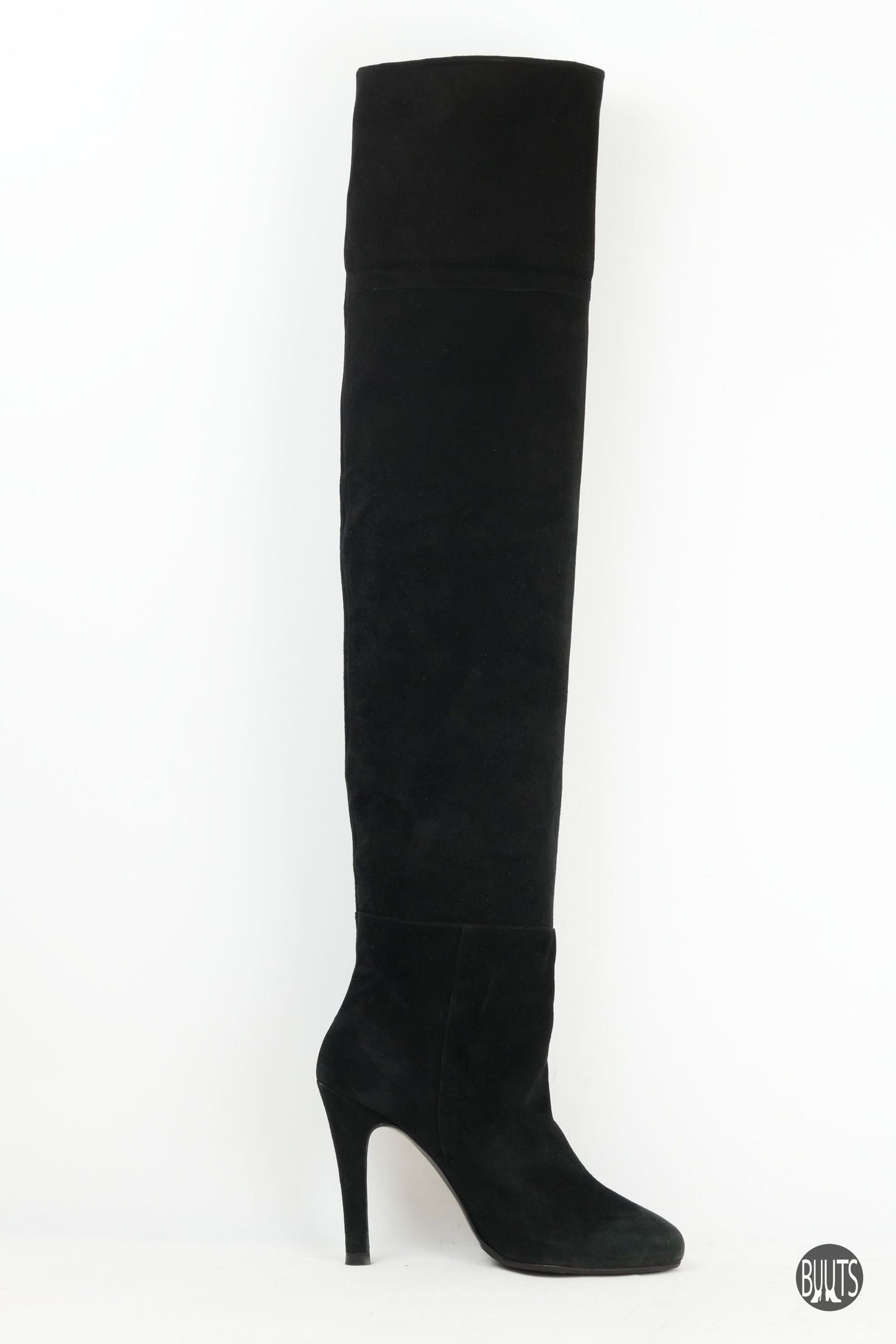 BUUTS Unützer Overknees Wildleder schwarz 221018-3