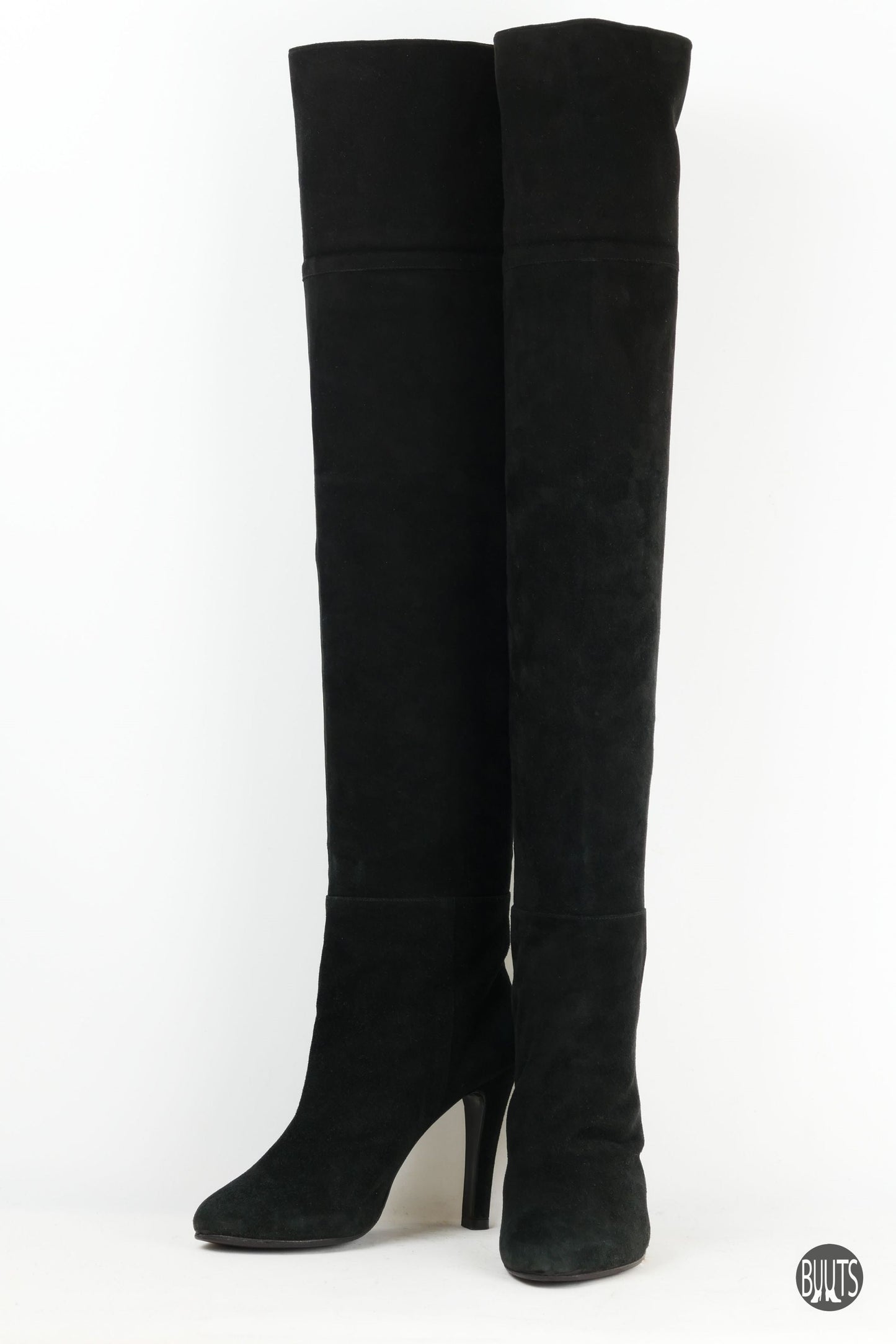 BUUTS Unützer Overknees Wildleder schwarz 221018-6