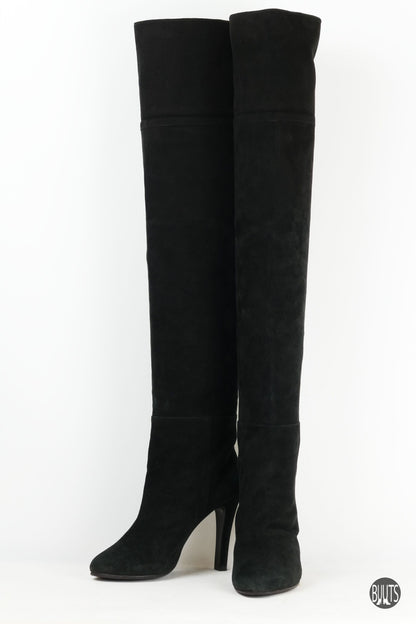 BUUTS Unützer Overknees Wildleder schwarz 221018-6