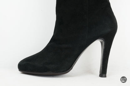 BUUTS Unützer Overknees Wildleder schwarz 221018-9