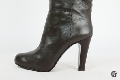 BUUTS L'Autre Chose Overknees Leder grau 221024-10