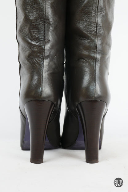 BUUTS L'Autre Chose Overknees Leder grau 221024-7