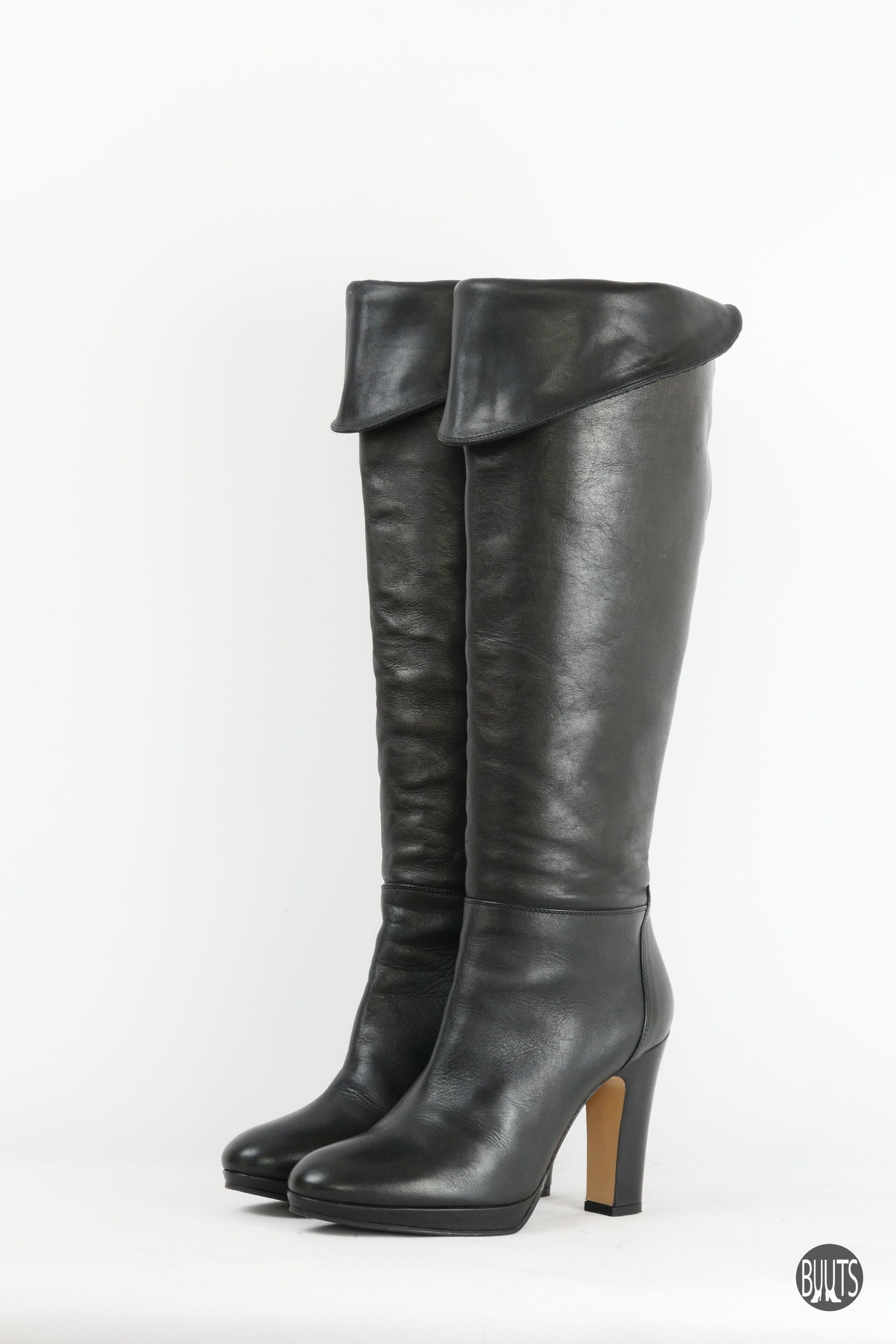 BUUTS Max Mara Stiefel Leder schwarz 221025-11