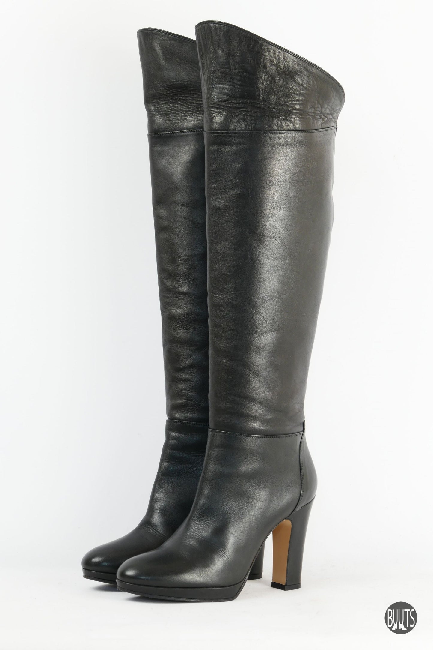 BUUTS Max Mara Stiefel Leder schwarz 221025-2