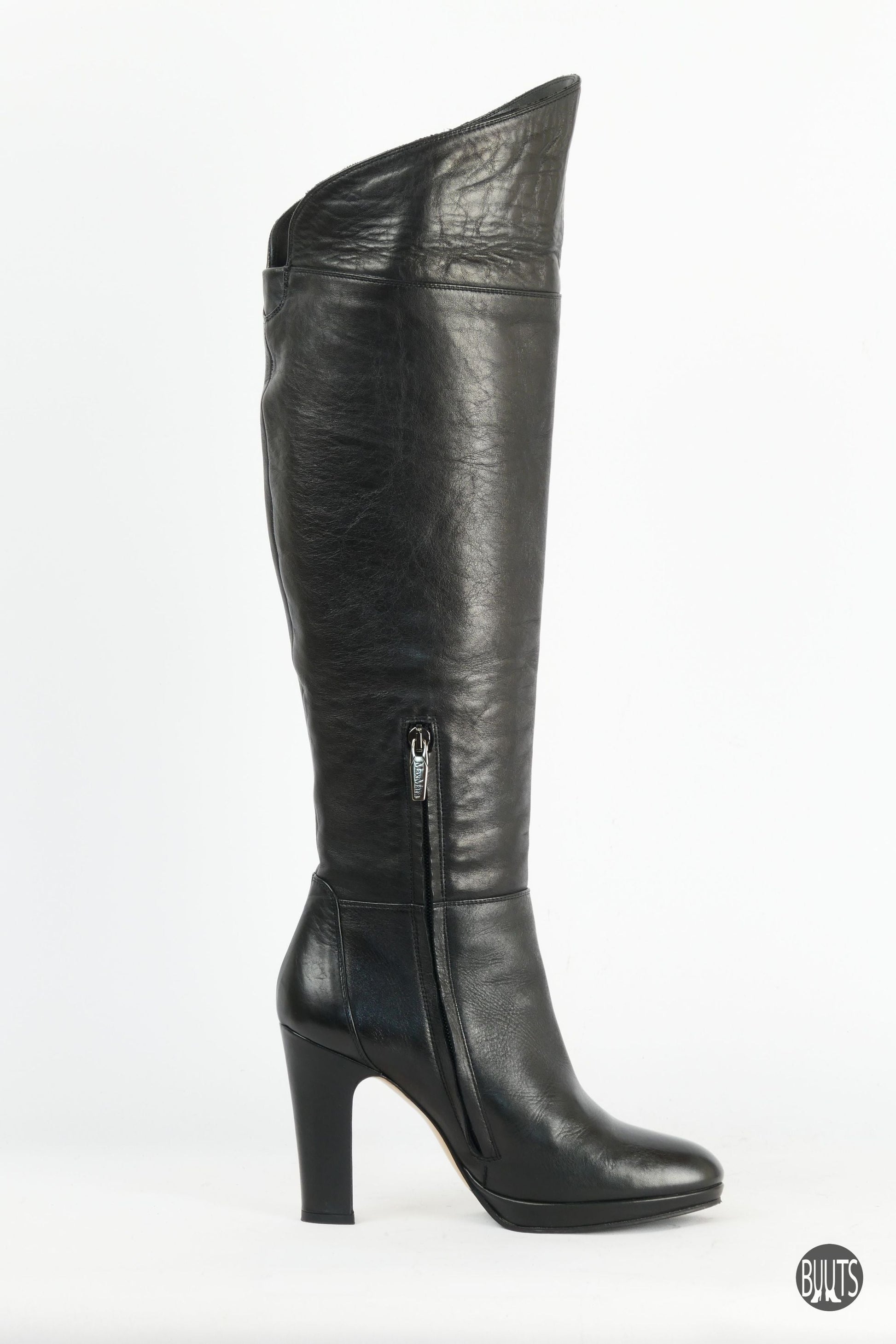 BUUTS Max Mara Stiefel Leder schwarz 221025-3