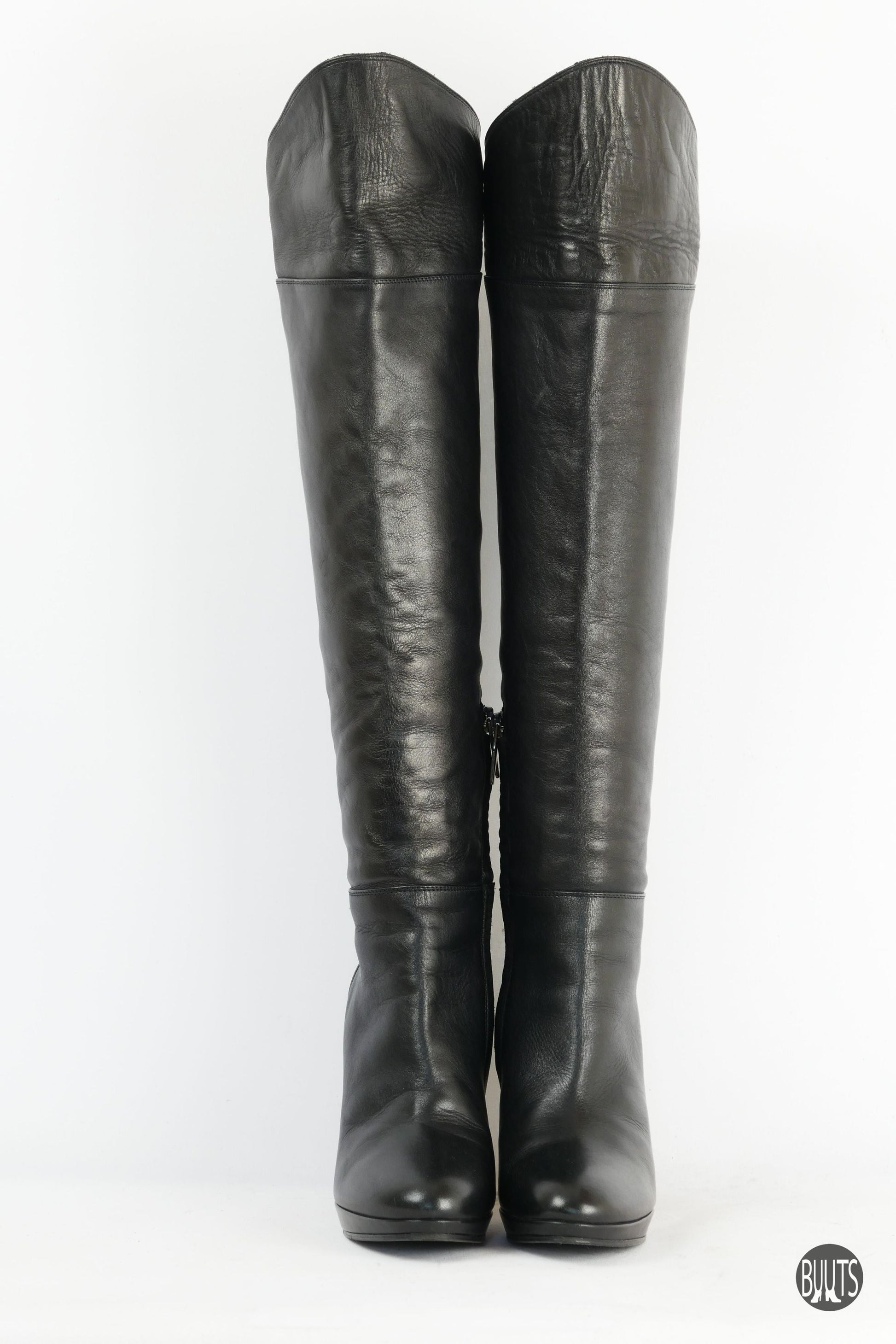 BUUTS Max Mara Stiefel Leder schwarz 221025-5