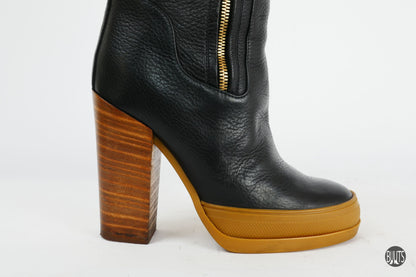 BUUTS Chloé Overknees Leder schwarz 221026-10