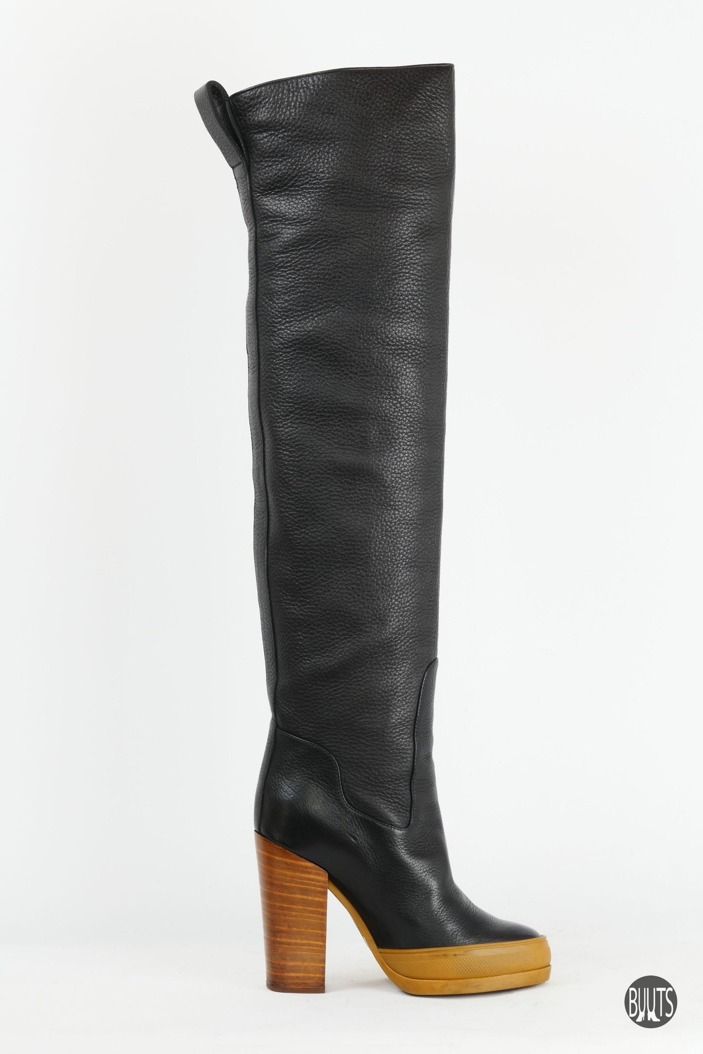 BUUTS Chloé Overknees Leder schwarz 221026-3