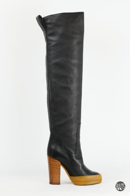 BUUTS Chloé Overknees Leder schwarz 221026-3