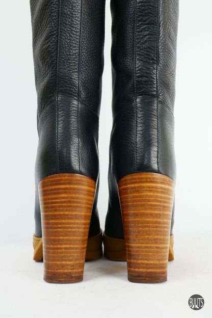 BUUTS Chloé Overknees Leder schwarz 221026-7