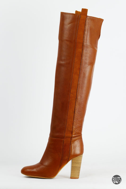 BUUTS Zara Hohe Stiefel Leder cognac 221033-1