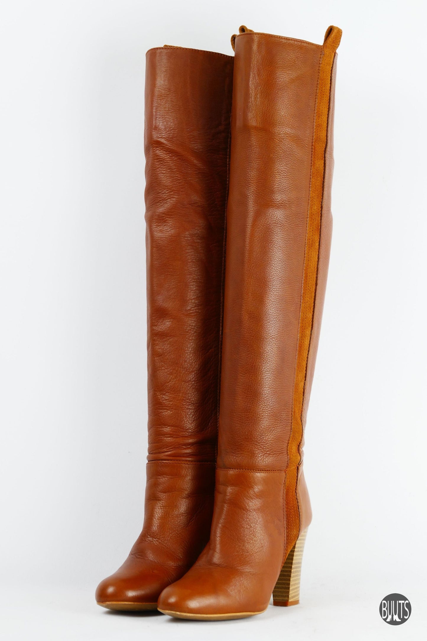 BUUTS Zara Hohe Stiefel Leder cognac 221033-2