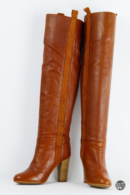 BUUTS Zara Hohe Stiefel Leder cognac 221033-4