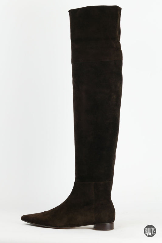 BUUTS Unützer Overknees Wildleder dunkelbraun 221034-1