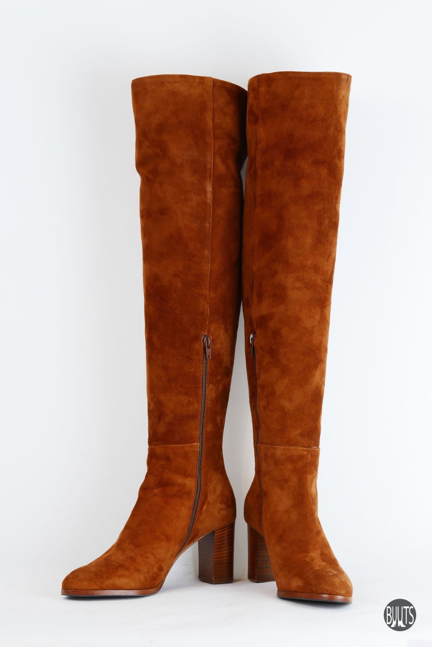 BUUTS CosmoParis Hohe Stiefel Wildleder cognac 221040-4