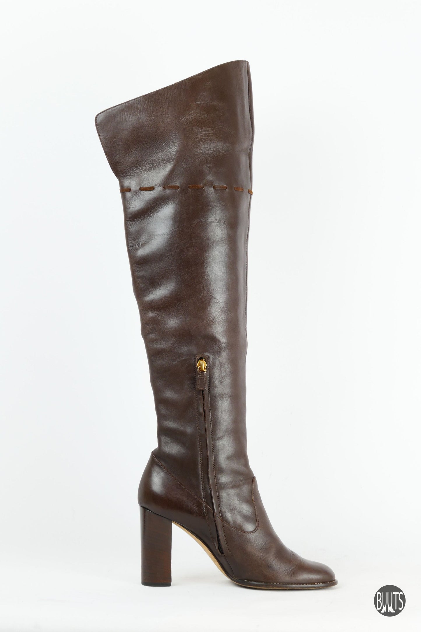 BUUTS Philosophy Di Alberta Ferretti Hohe Stiefel Leder dunkelbraun 221043-6