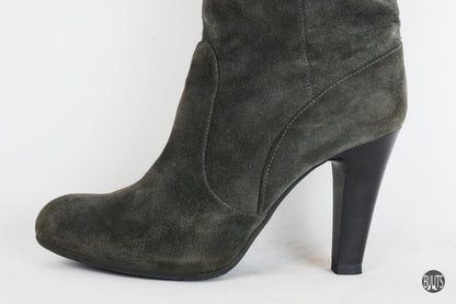 BUUTS Janet&Janet Overknees Wildleder grau 221045-10