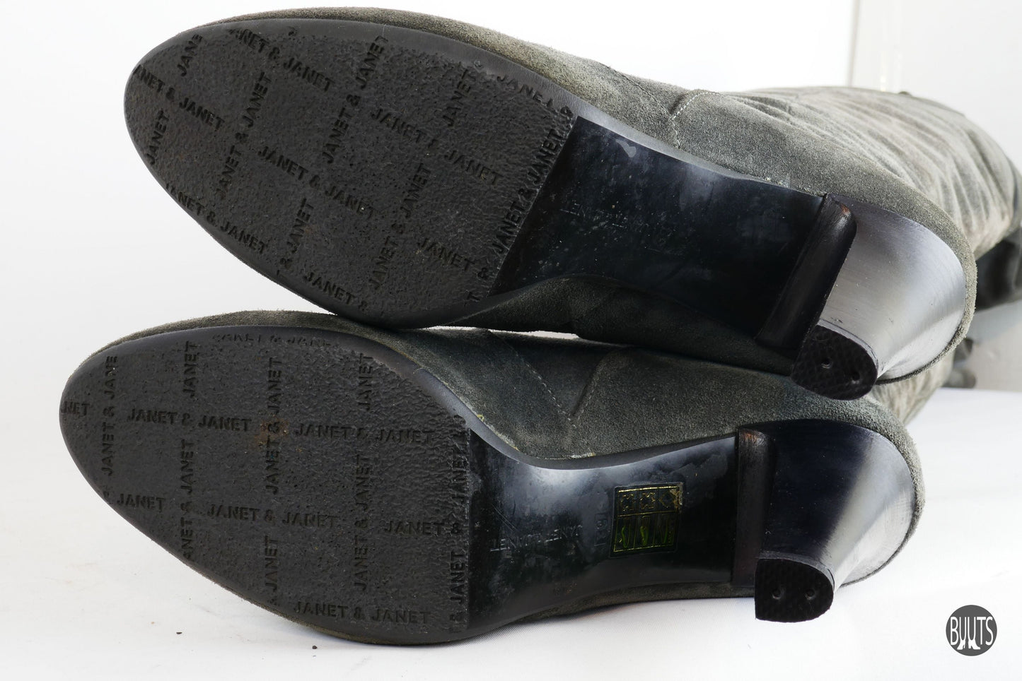 BUUTS Janet&Janet Overknees Wildleder grau 221045-11