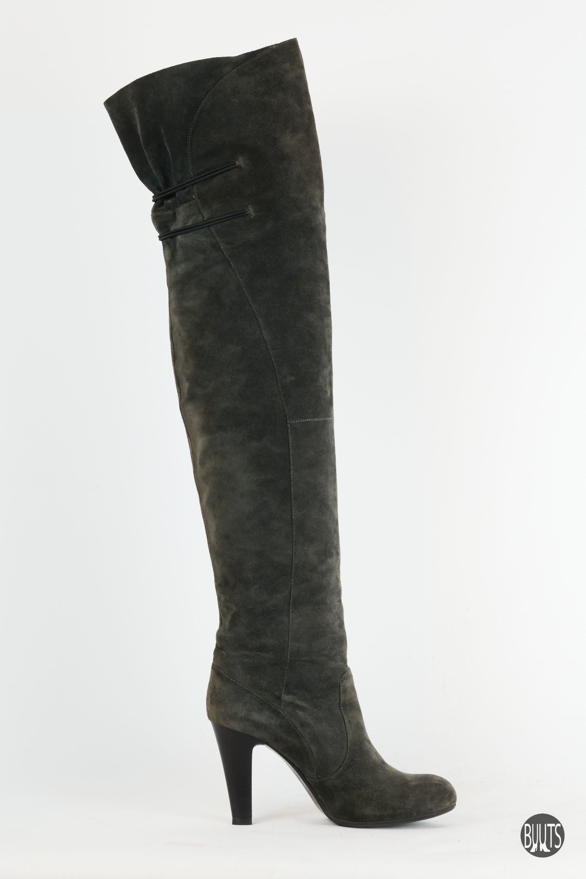 BUUTS Janet&Janet Overknees Wildleder grau 221045-3