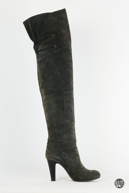 BUUTS Janet&Janet Overknees Wildleder grau 221045-3