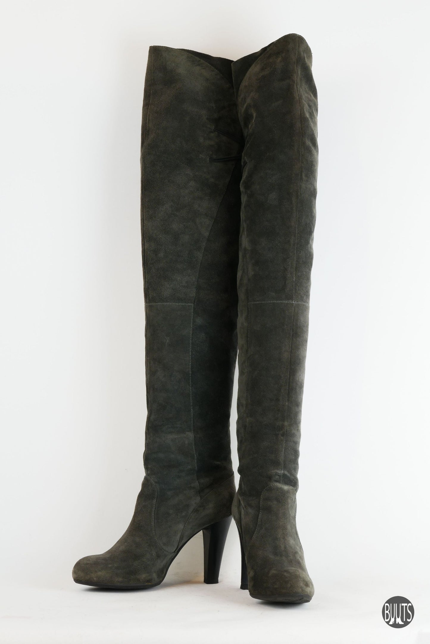 BUUTS Janet&Janet Overknees Wildleder grau 221045-4