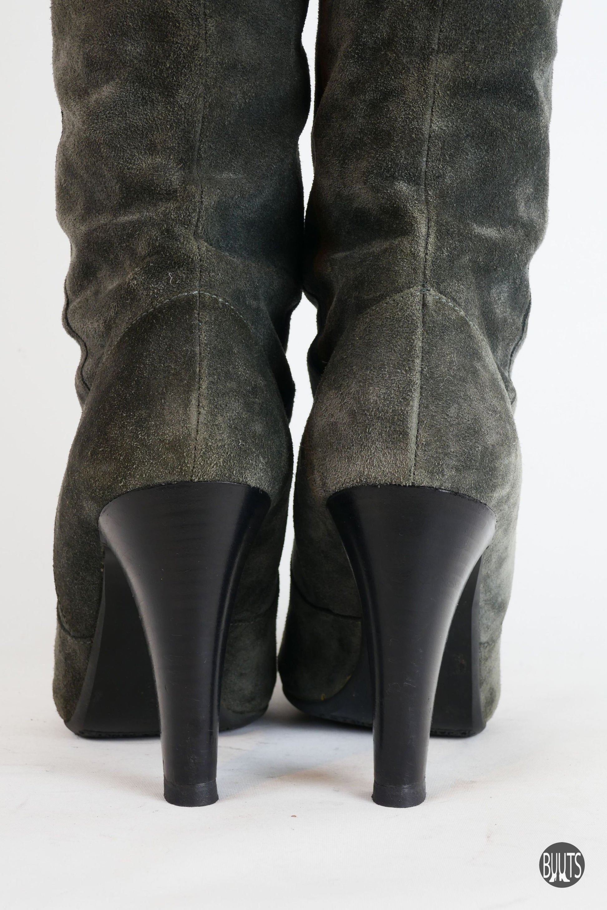 BUUTS Janet&Janet Overknees Wildleder grau 221045-7