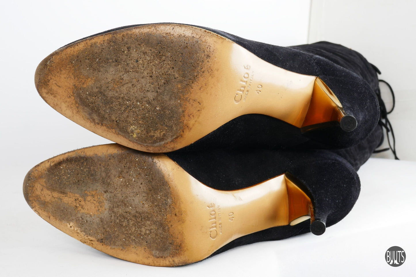 BUUTS Chloé Overknees Wildleder schwarz 221049-12