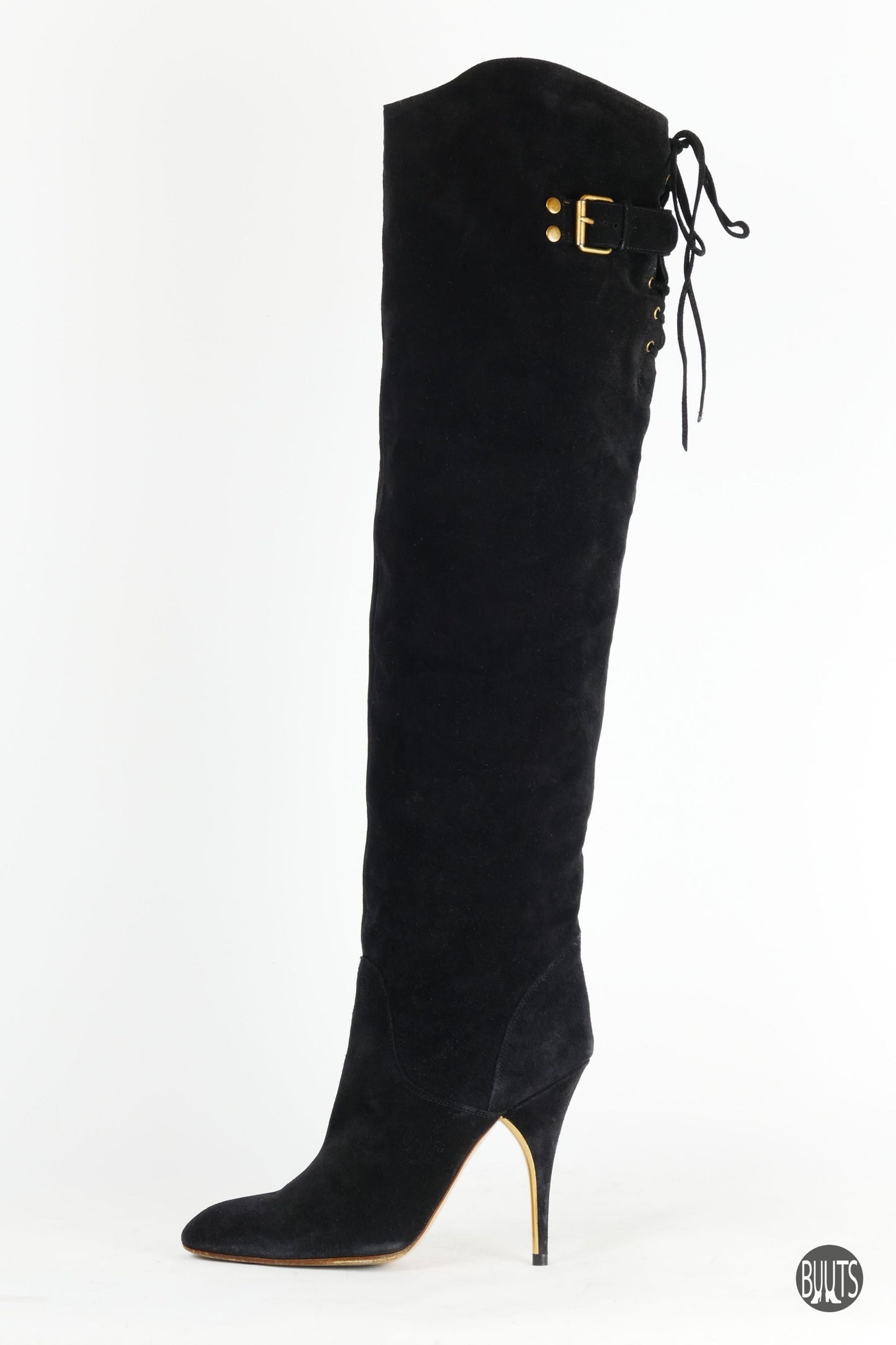 BUUTS Chloé Overknees Wildleder schwarz 221049-1