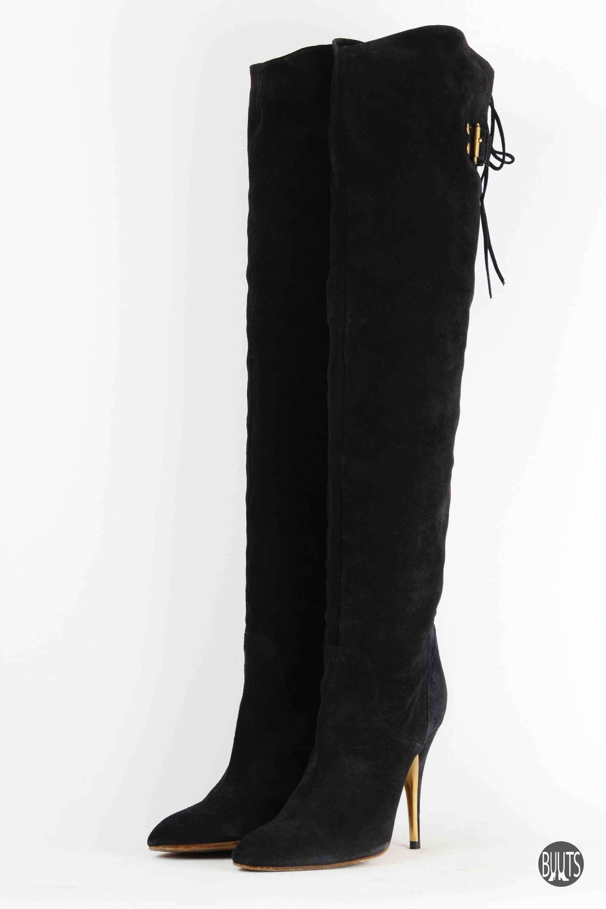 BUUTS Chloé Overknees Wildleder schwarz 221049-2