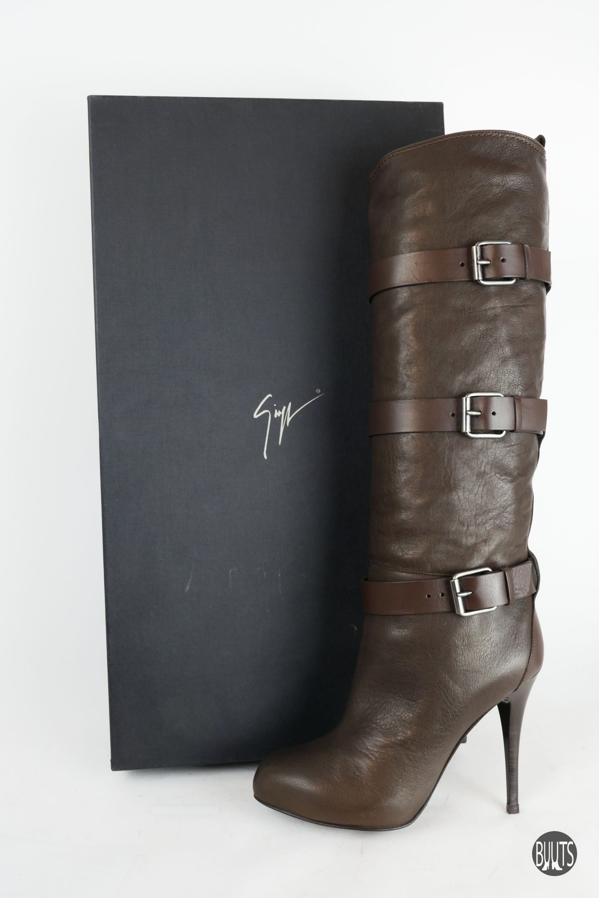 BUUTS Giuseppe Zanotti Stiefel Leder dunkelbraun 221050-11