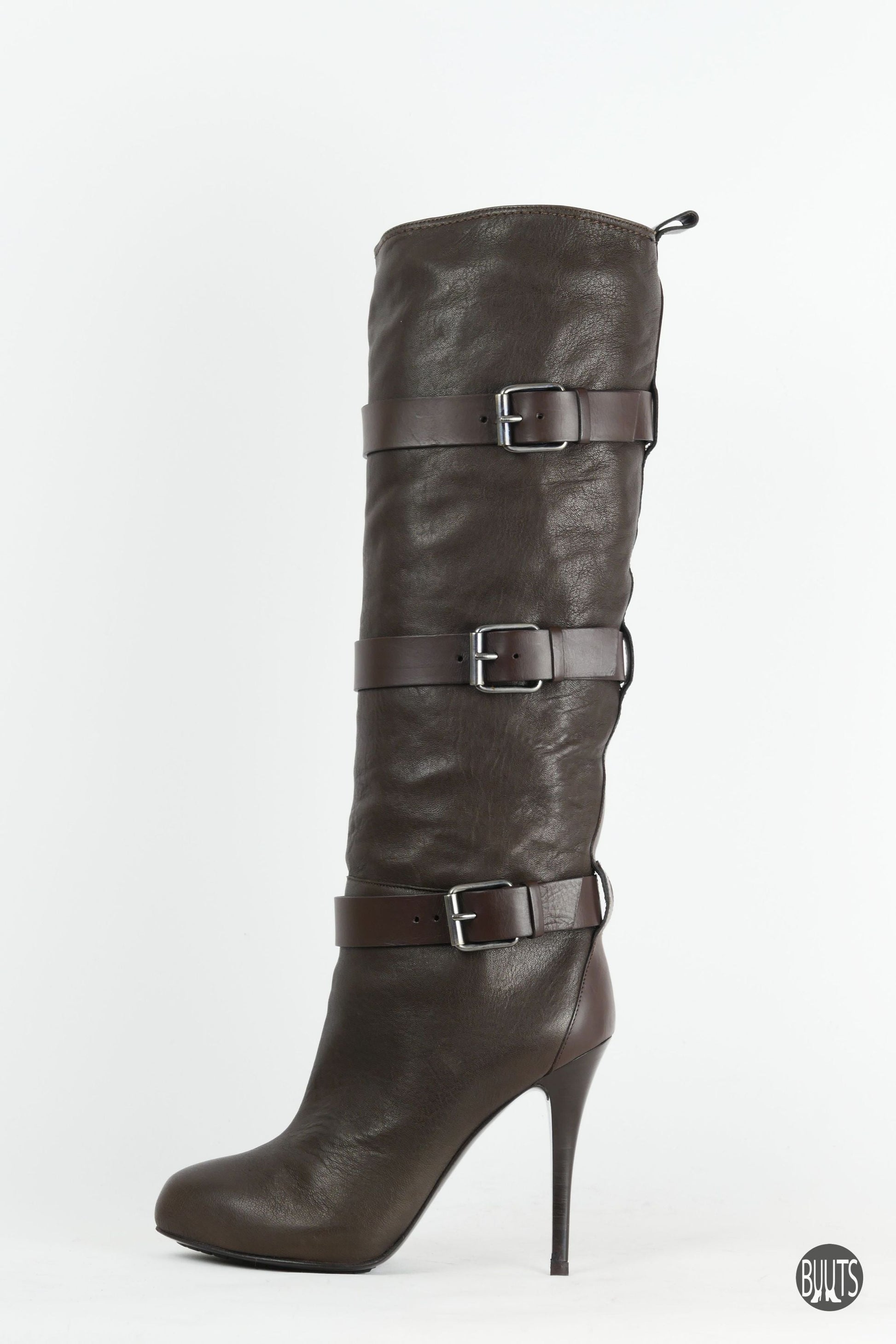 BUUTS Giuseppe Zanotti Stiefel Leder dunkelbraun 221050-1