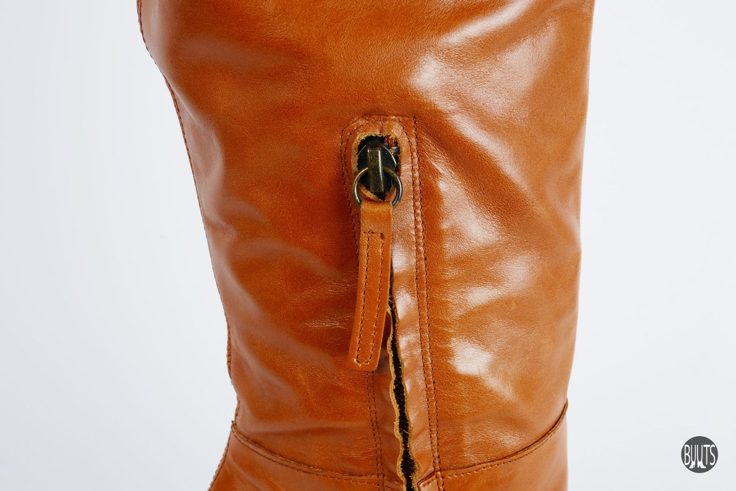 BUUTS Zara Overknees Leder cognac 221053-10